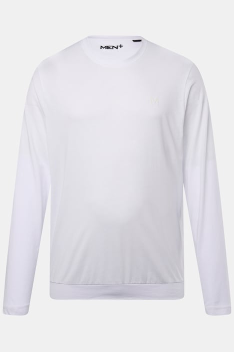 Men+ Langarmshirt, Bauchfit, Spezialschnitt, Basic, Rundhals, bis 8 XL