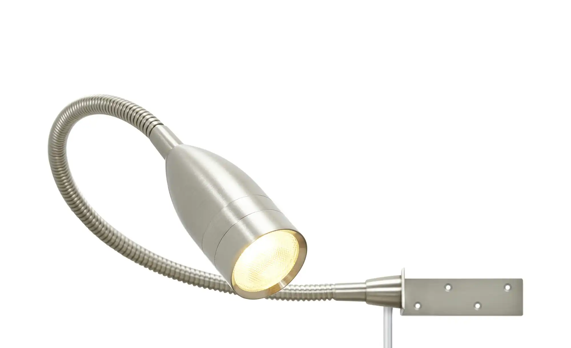 Fischer-Honsel LED-Bettleuchte, 1-flammig, Nickel matt