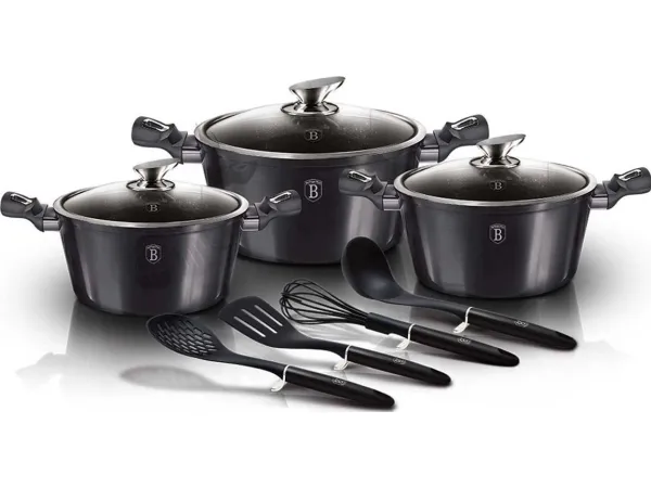 Berlinger Haus Lumarko Berlingerhaus Bh-6919 Carbon Pro Cookware Set
