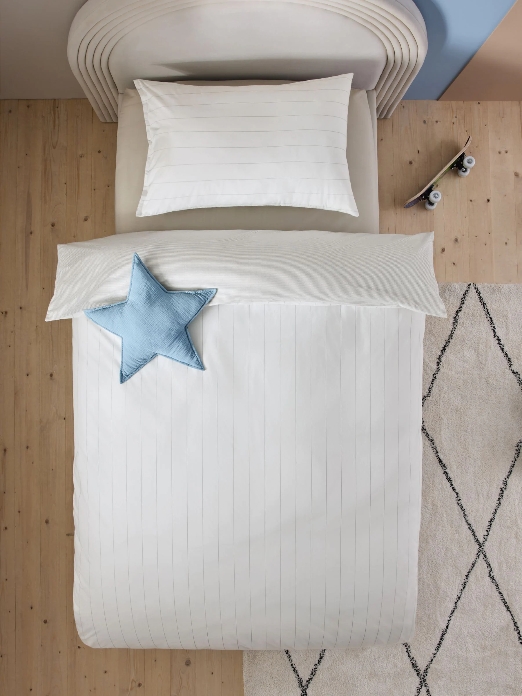 Superzachte 100% katoenen percale set van 200-draads dekbedovertrek en kussensloop