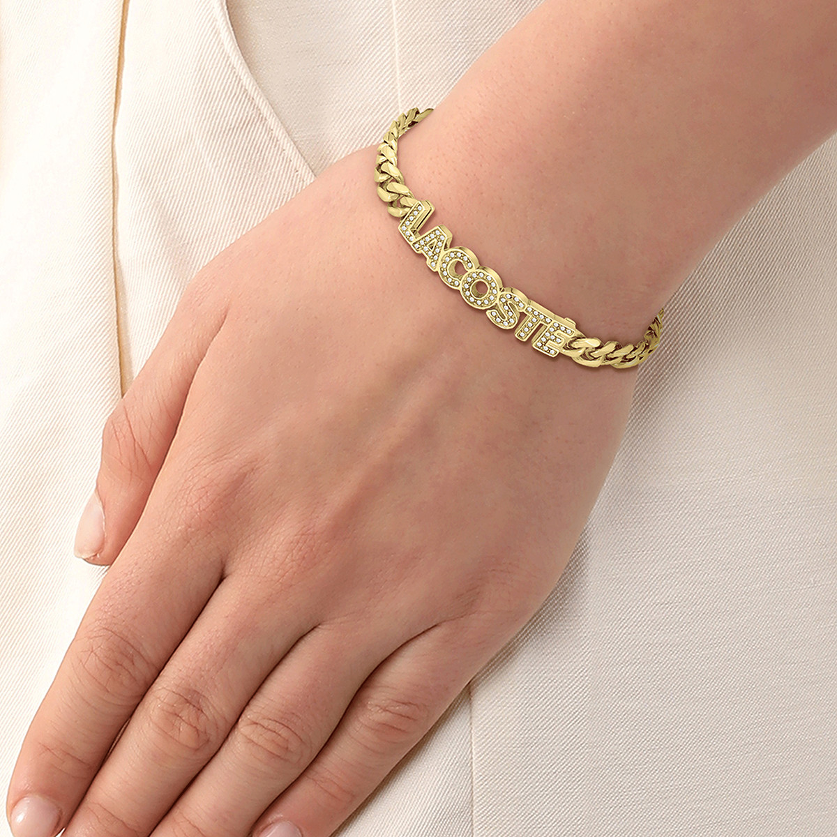 Bracelet LACOSTE acier doré