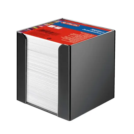 Herlitz Zettelkasten 700 Blatt 9x9x9 cm schwarz