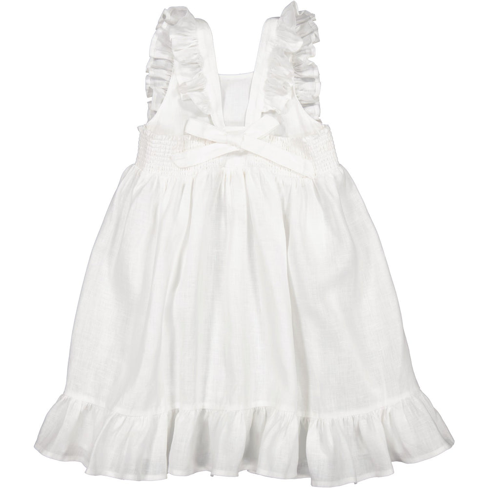 Køb MarMar Linen White Danita Flæse Kjole