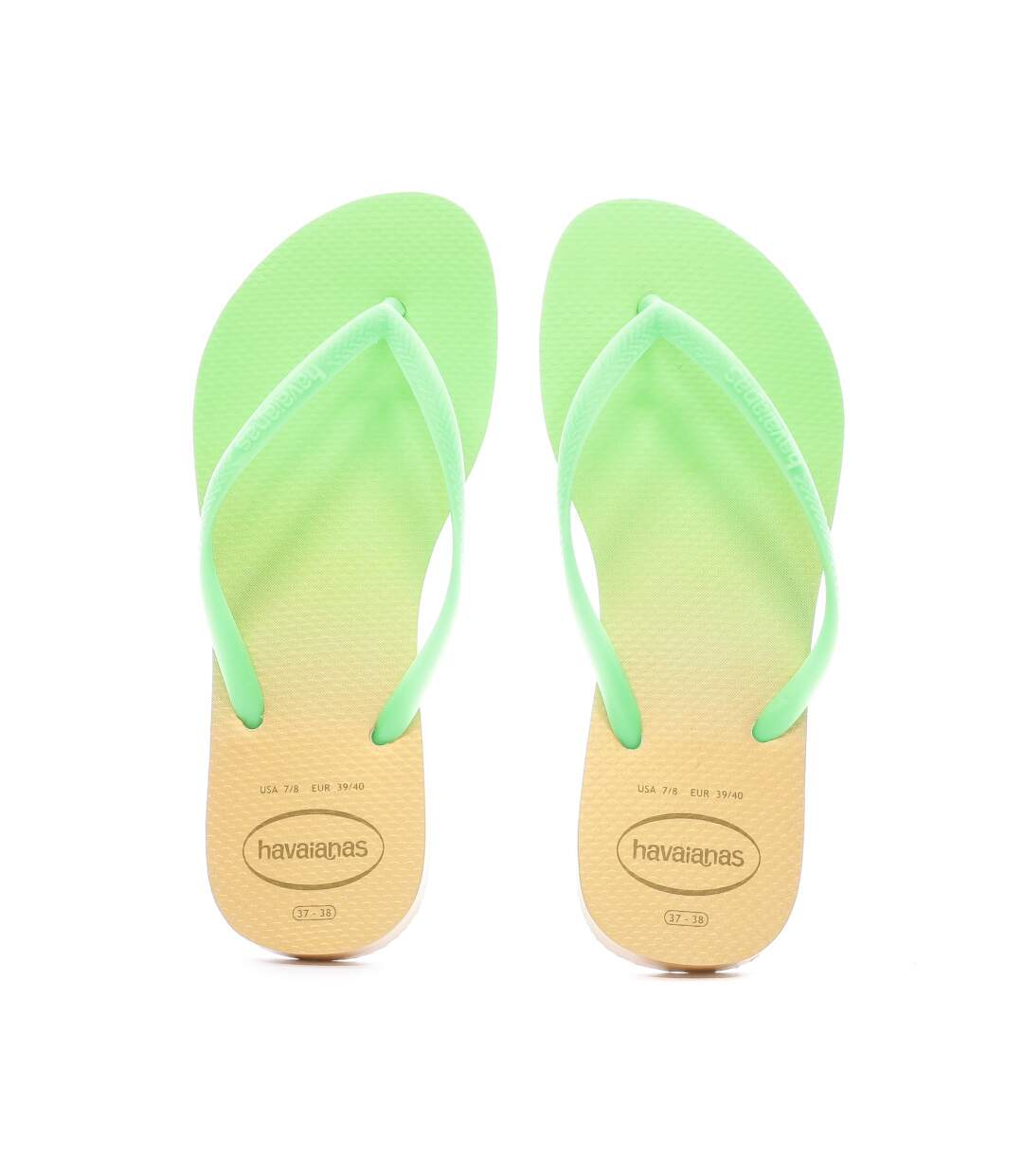 Tongs Orange/Vert Femme Havaianas Slim Lux Sw Gradient