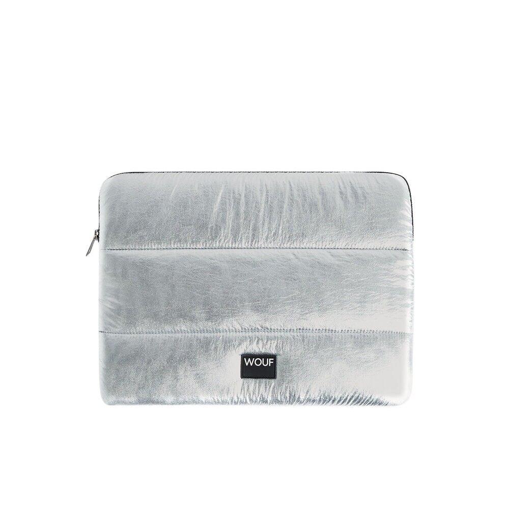 Wouf  Glossy Computer Sleeve, 13/14 - Sølvfarvet