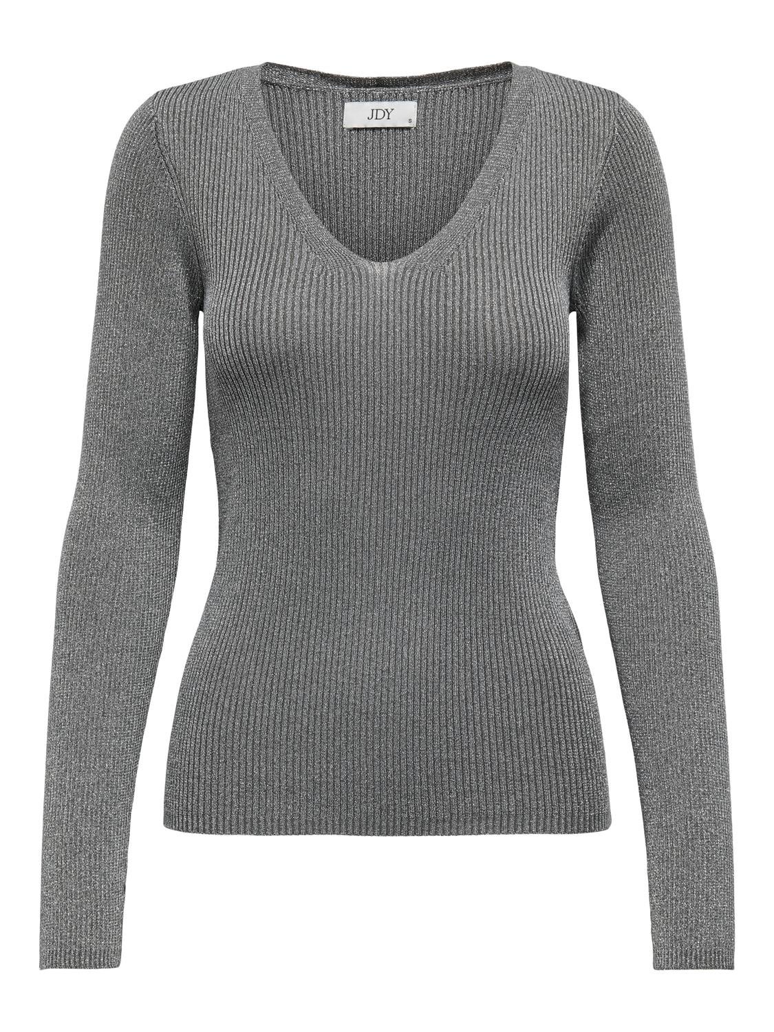 JDYBODILLA Strickpullover Gunmetal