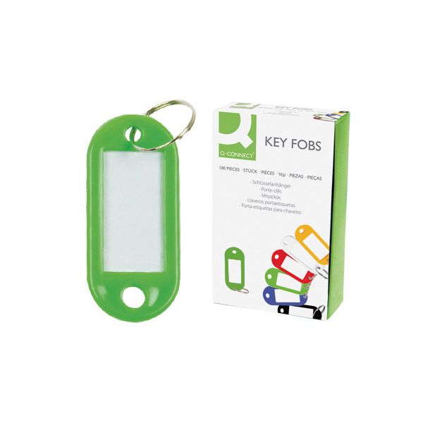 Q-connect Chaveiro Verde 100 Un.
