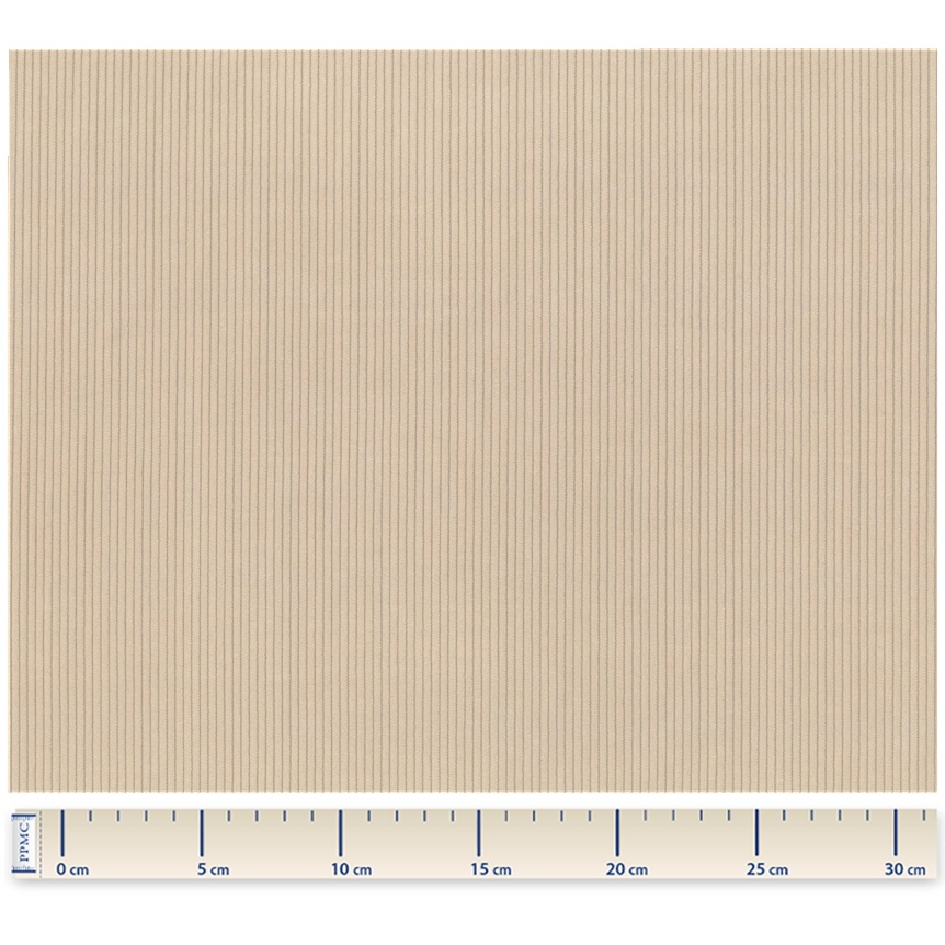 Tissu Velours Côtelé Crème