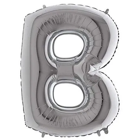 Grabo Folienballon Buchstabe B, silber, 66 cm