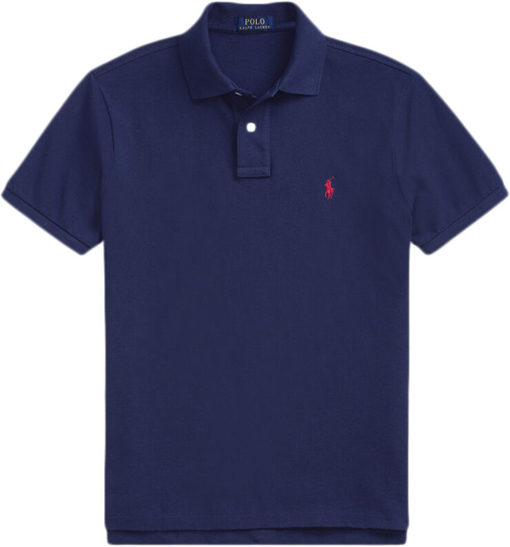 Polo Ralph Lauren Custom Slim Fit Mesh Polo Navy