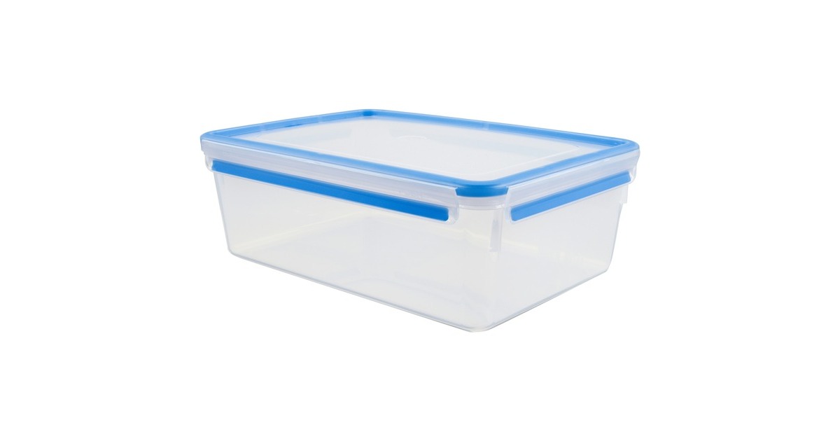 EmsaClip & Close vershoudbakje 5,5 L  doos  (Transparant/blauw, rechthoekig, Maxiformaat)