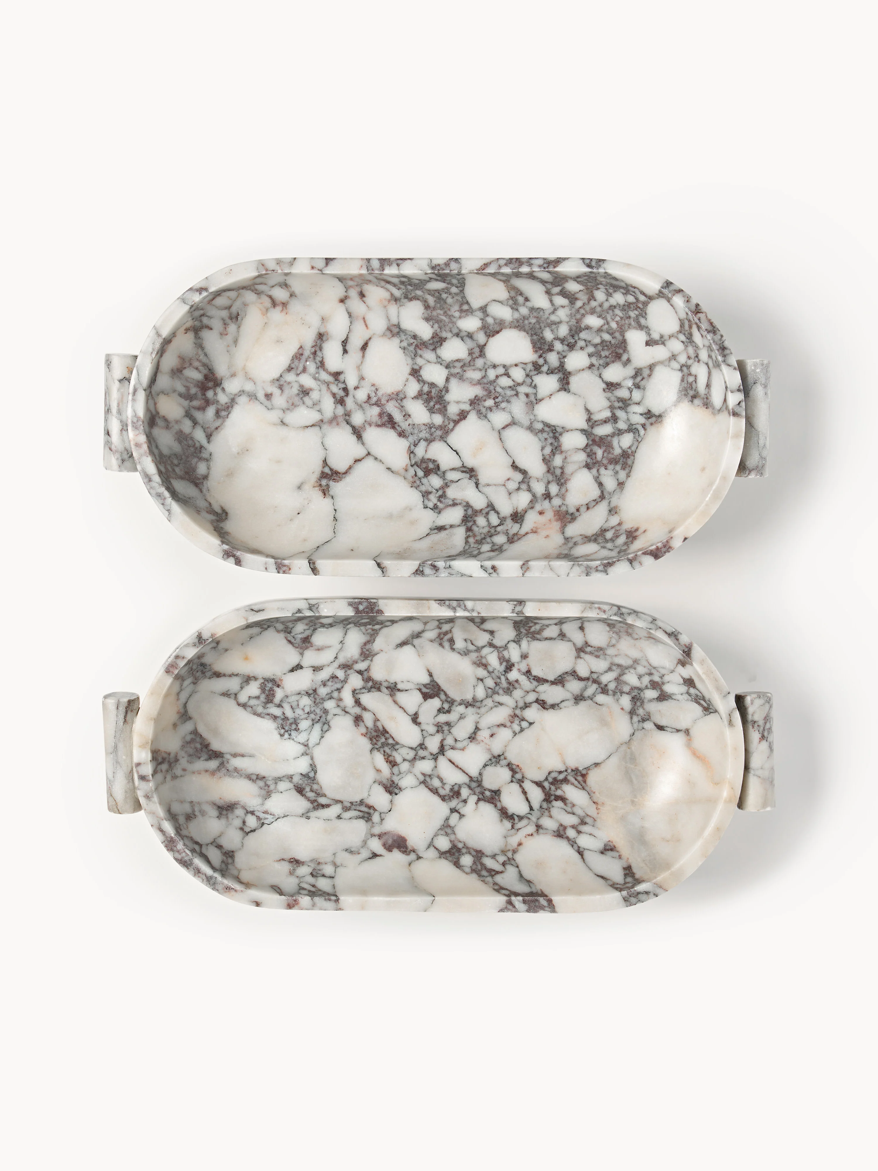 Decoratieve schaal Fossil van marmer