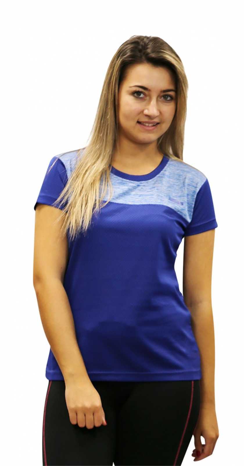 Camiseta feminina de manga curta Runaway Jim Boom, azul royal/vigore.