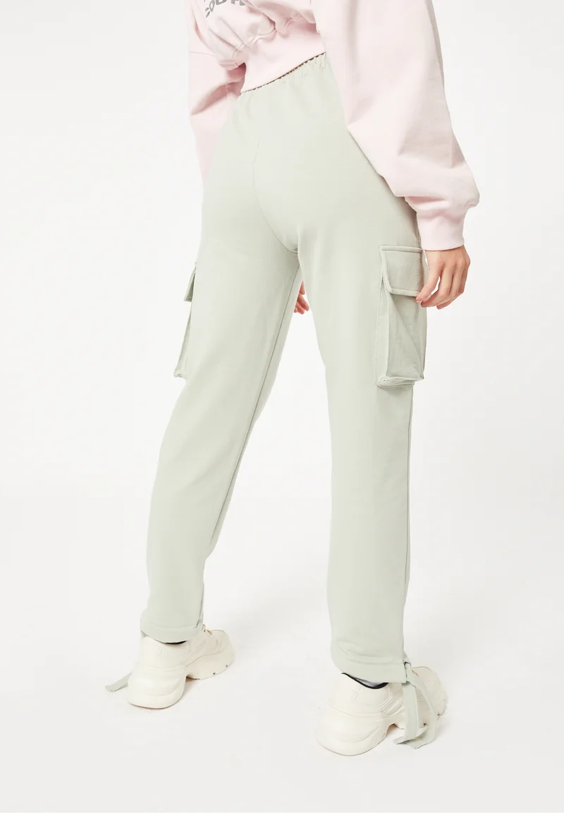 Couture Club Tie Hem Utility Trainingsbroek Dames Groen