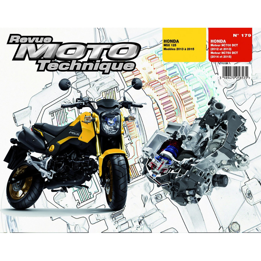 Etai - RMT 179 HONDA MSX 125 (2013 à 2015) et HONDA MOTEUR NC700-750DCT (2012 à 2015)