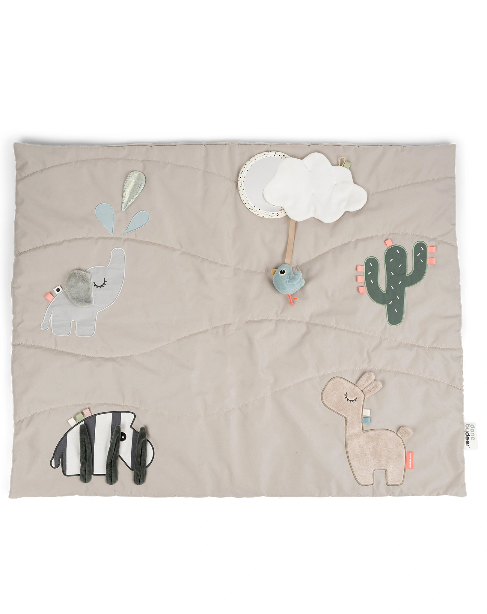 Spieldecke DEER FRIENDS (100x80) in sand