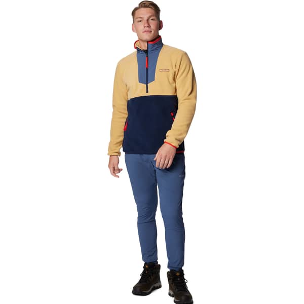 Sweat polaire COLUMBIA SEQUOIA GROVE HALF ZIP FLEECE LIGHT CAMEL/DARK MOUNTAIN/COLLEGIATE NAVY/SPICY