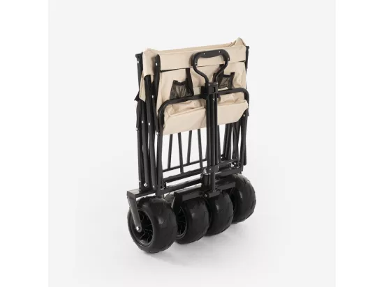 Chariot pliant jardin camping plage capacité 100kg FLORA