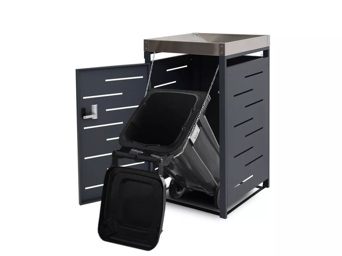 Cache-poubelle MCW-H40b pour 1 poubelle