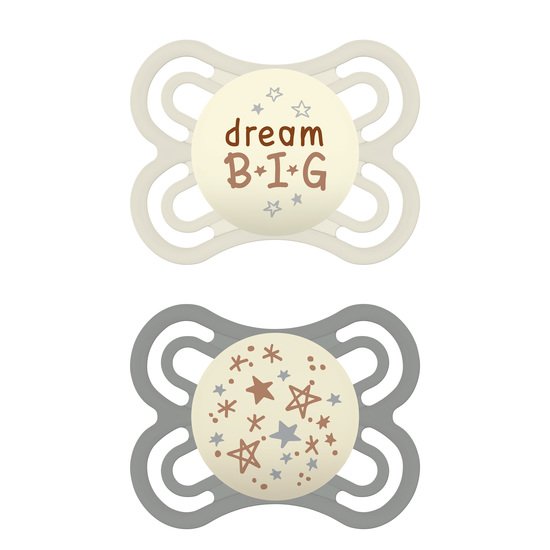 Lot de 2 sucettes Perfect nuit 0-6mois   Aléatoire        de               Mam