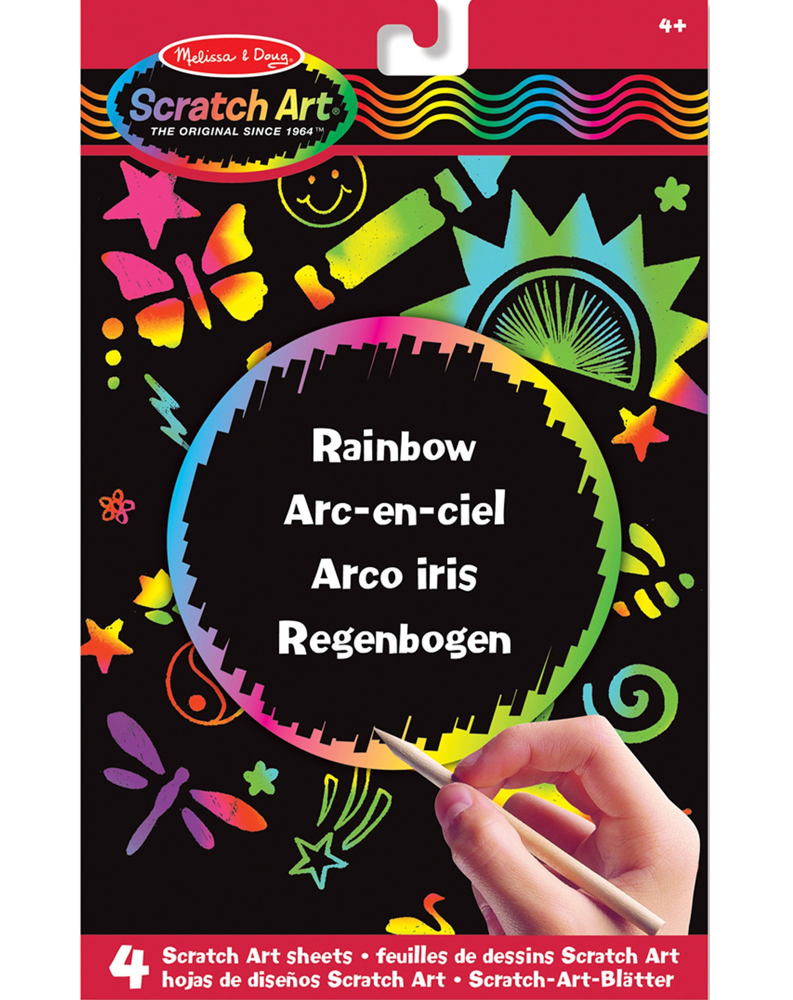 Kratzbild-Set SCRATCH ART - REGENBOGEN 6-teilig