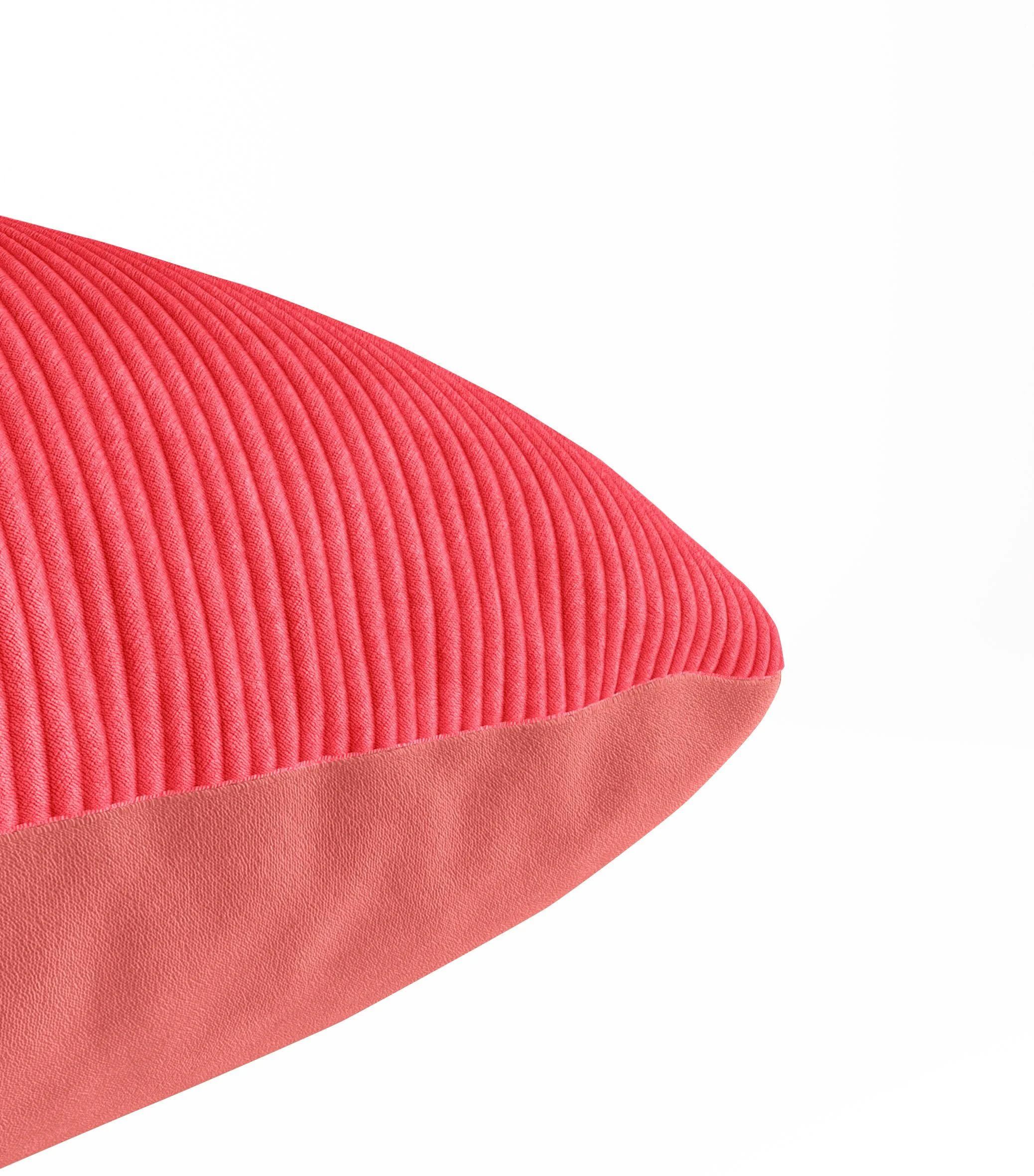 VIKTORIA - Coussin en velours ocre déhoussable 40x40cm | Rose