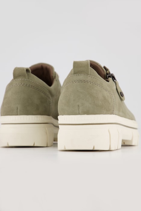 Tamaris Halbschuhe, Lederoptik, Zipper, Weite H