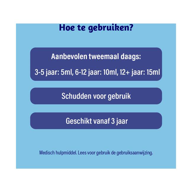 Dampo Kids Kindersiroop Alle Hoest + Vrije Luchtwegen Suikervrij 120 ML