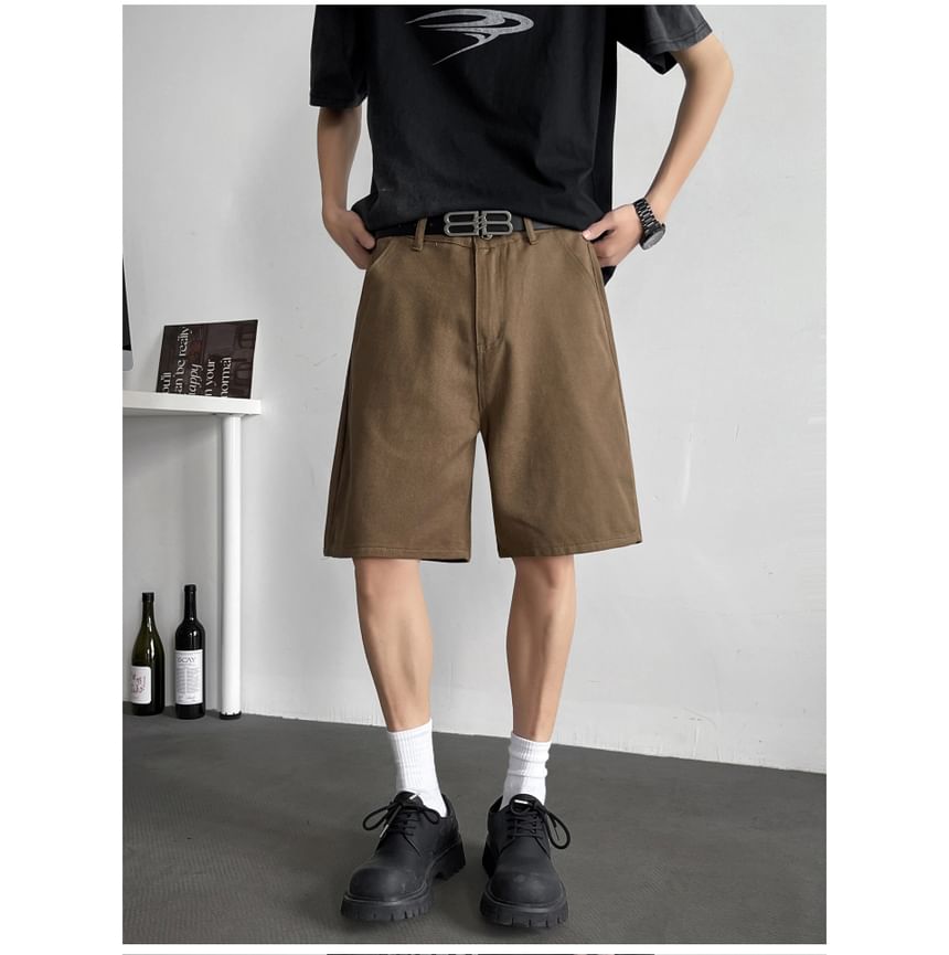 Filmas - Mid Rise Washed Wide Leg Jorts