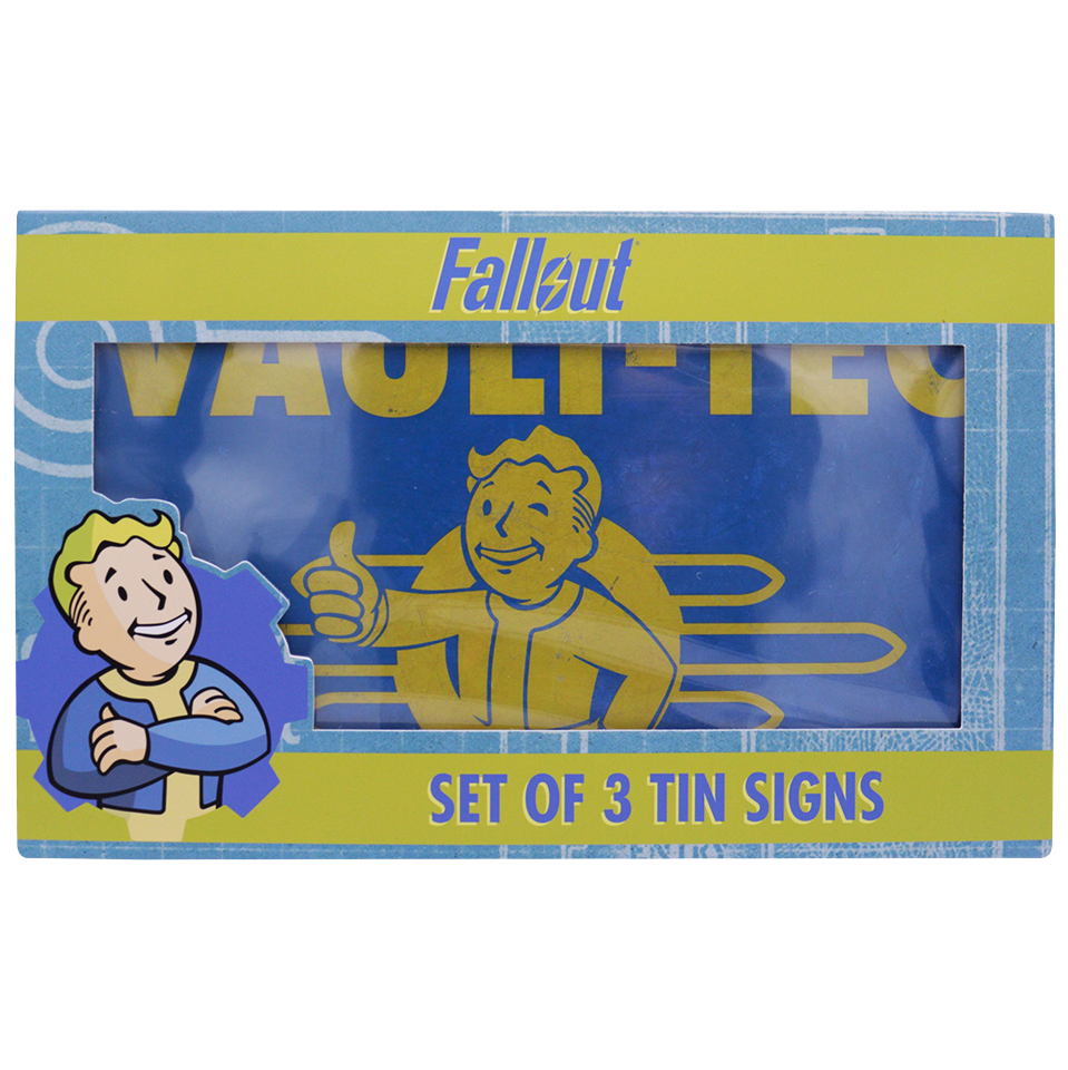 Fallout Tin Sign Set