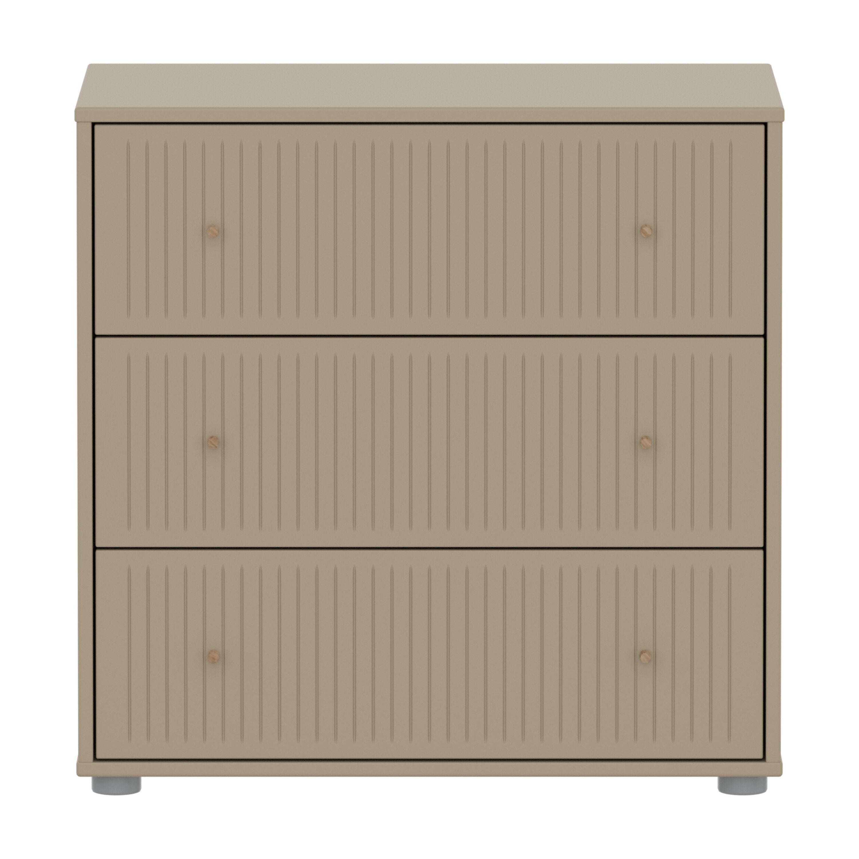 SAGA Kom grv front oat,oak kno/pla.Füsse - Oat / B: 75.0 cm x T: 45.0 cm x H: 74.0 cm