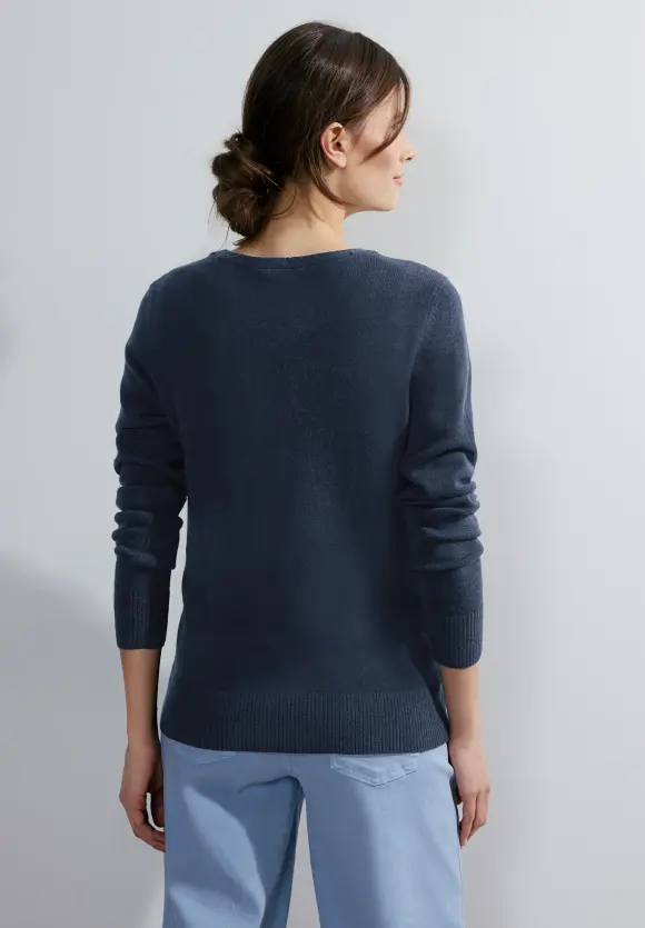 Cosy Strickpullover - casual denim blue
