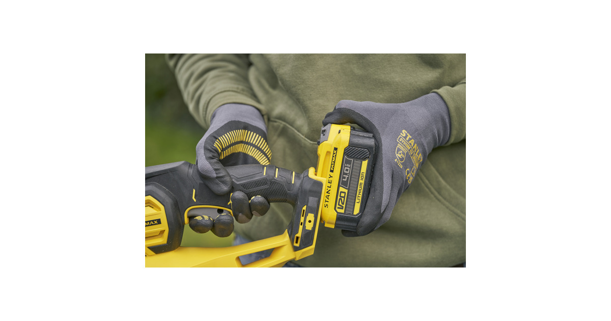 Stanley18V FATMAX V20 accu heggenschaar - 4Ah accu  (Geel/zwart, 55 cm, accu en oplader inbegrepen)