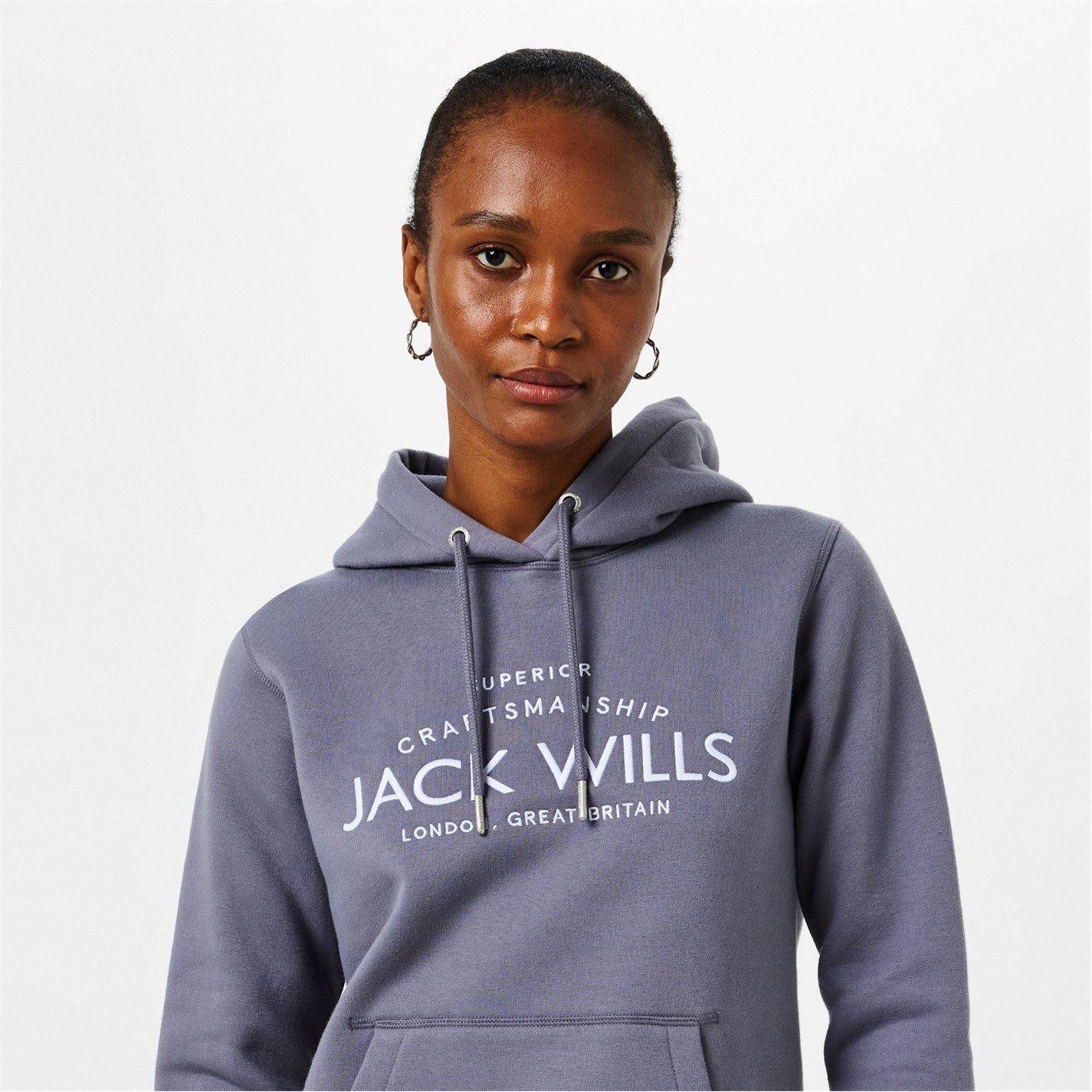 Jack Wills JW Hunston Graphic Logo Hoodie