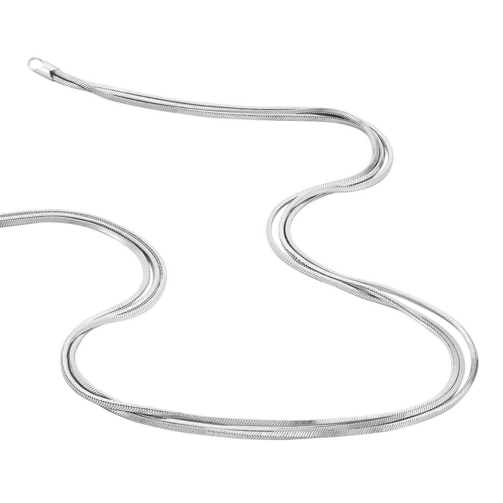 Collier Benedicta Argent Blanc