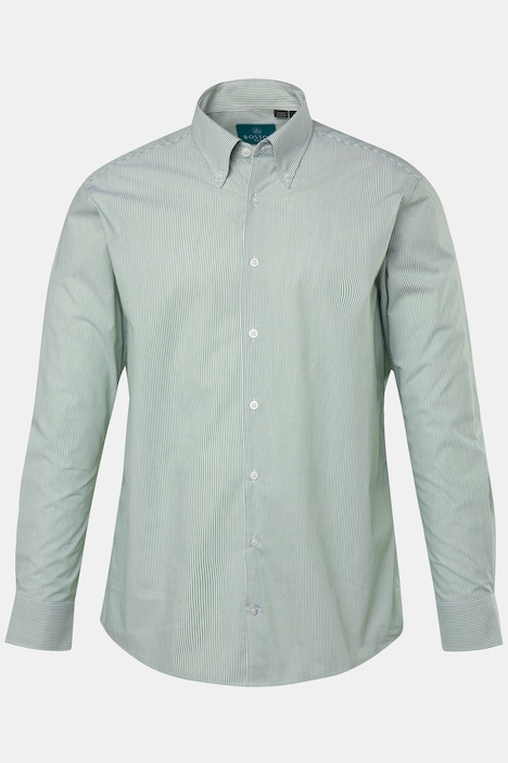 Boston Park Streifenhemd, Langarm, Buttondown-Kragen, Comfort Fit, bis 8 XL