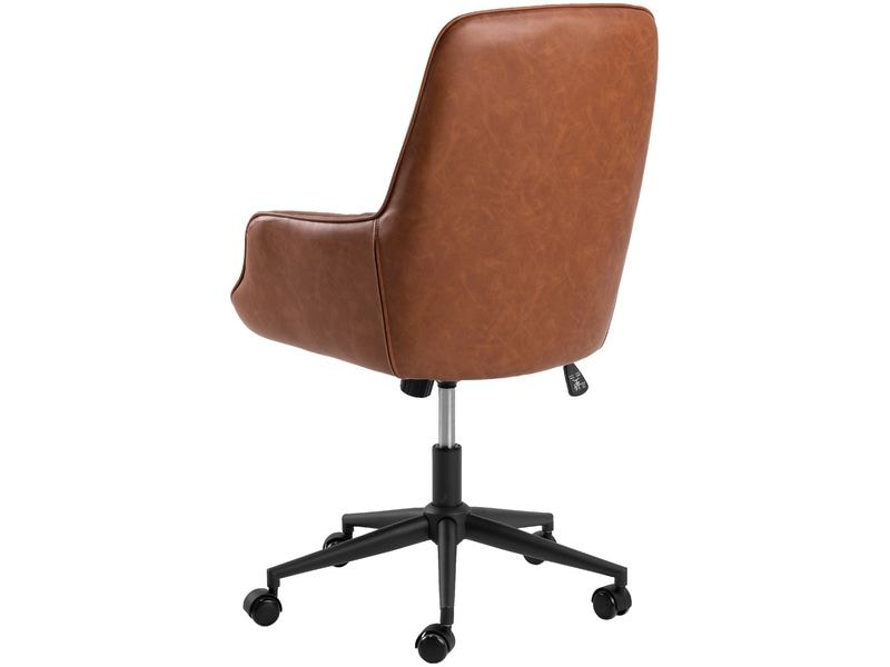 AC Design Bürostuhl Erik, mit Polsterrücken und Armlehnen, Höhenverstellbarer Schreibtischstuhl