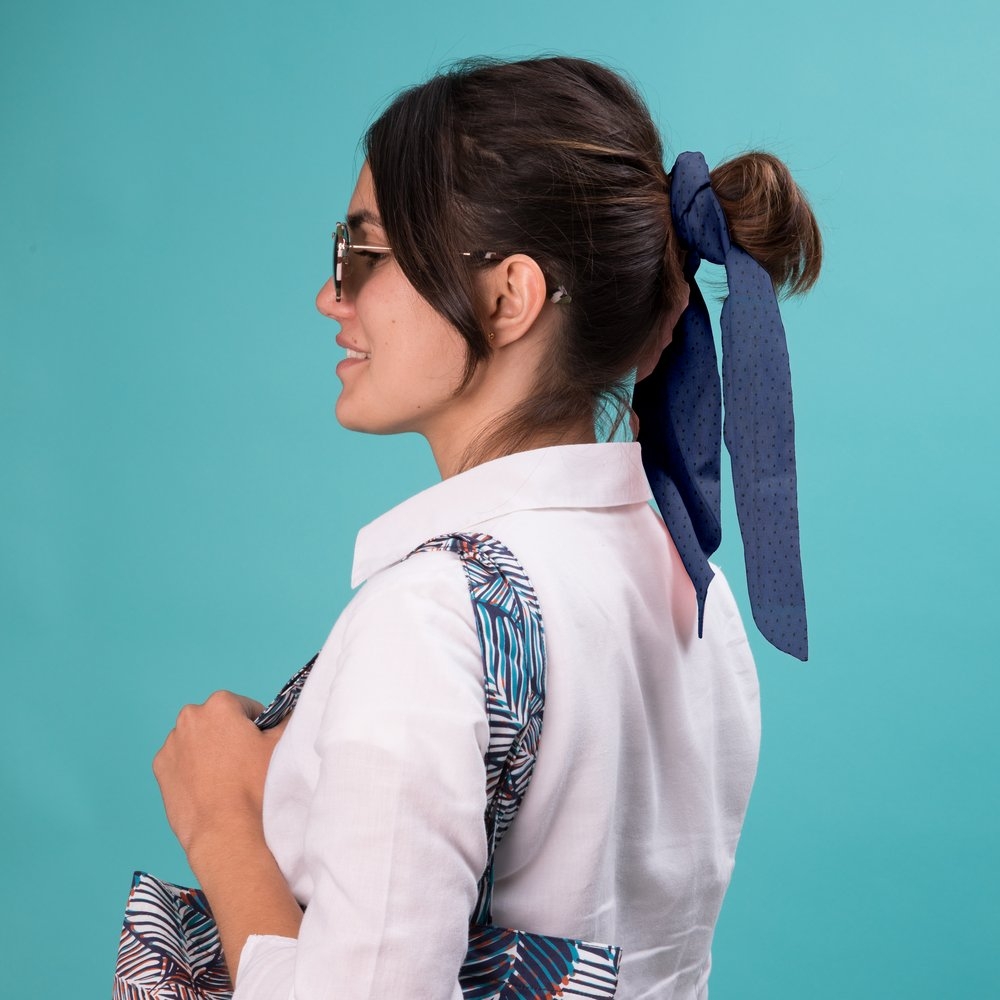 Foulchie Broderie Anglaise Marine