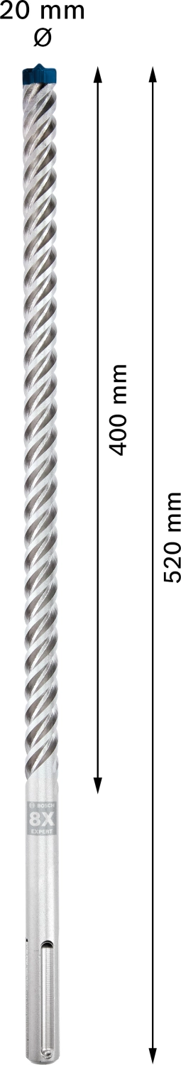 Bosch 2608900229 EXPERT Hamerboor SDS Max-8X - 20x400x520mm