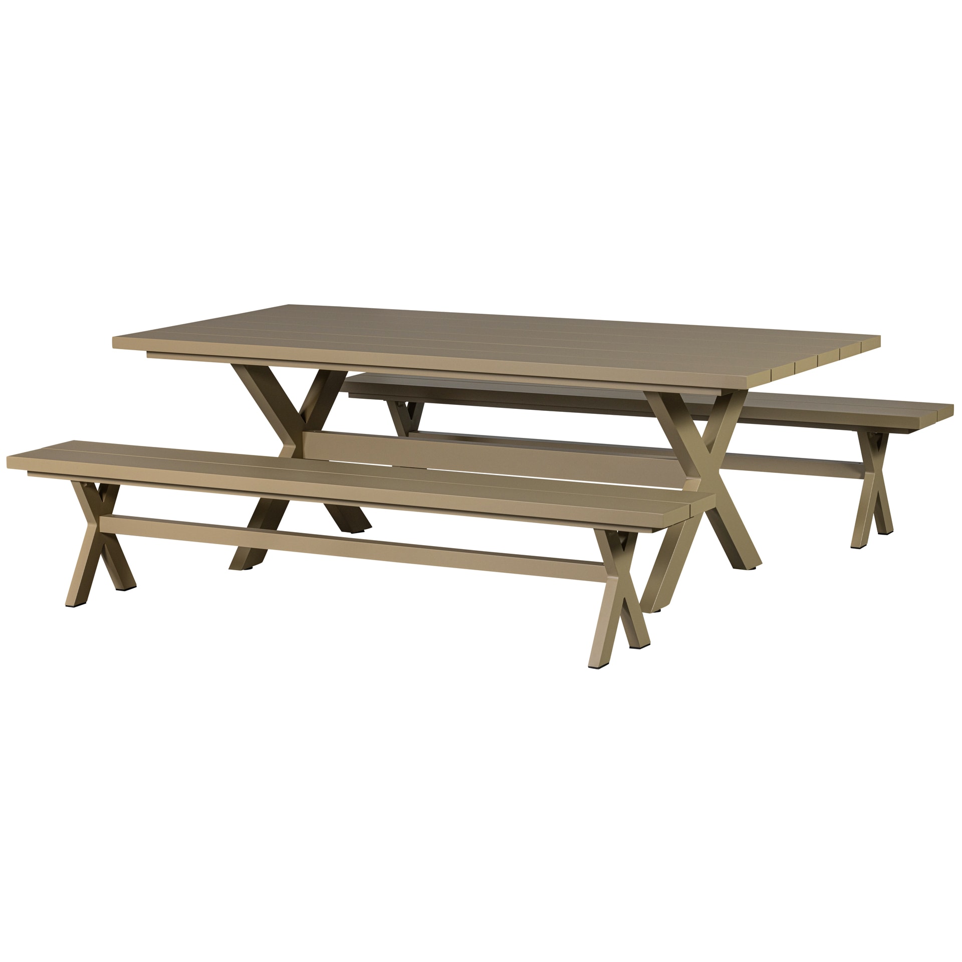 Gartentisch DELTA 220 x 105 cm sandgrün