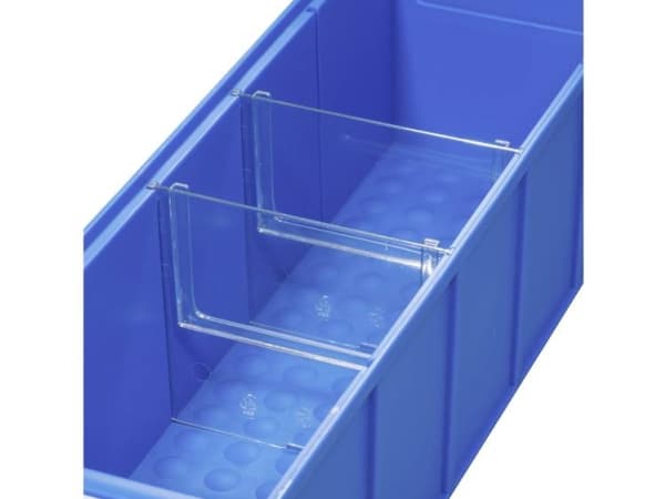 Allit 456590 Mellemvæg til lagerkasse ProfiPlus ShelfBox Divider S Transparent 4 stk