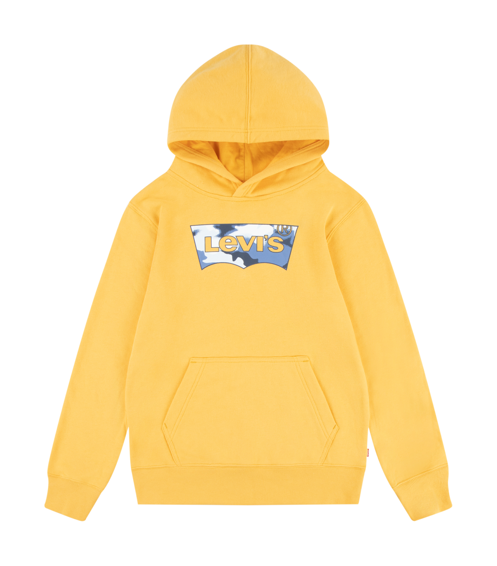 Sweat à capuche sérigraphiéen coton mélangé | Orange