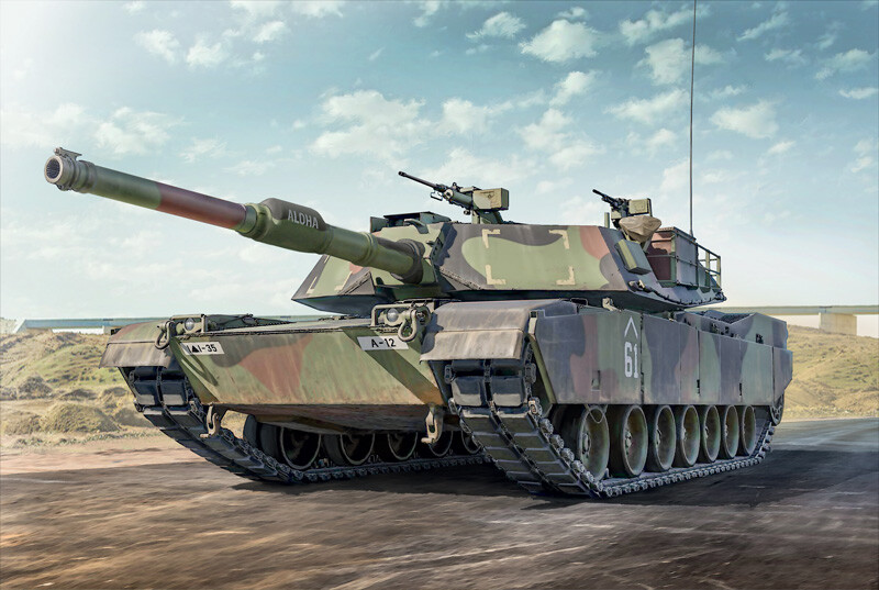 Italeri - M1A1/A2 Abrams Tank Byggesæt - 1:35 - 6596