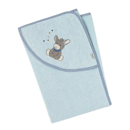 Sterntaler Badetuch Ente Emmi hellblau, 100x100 cm