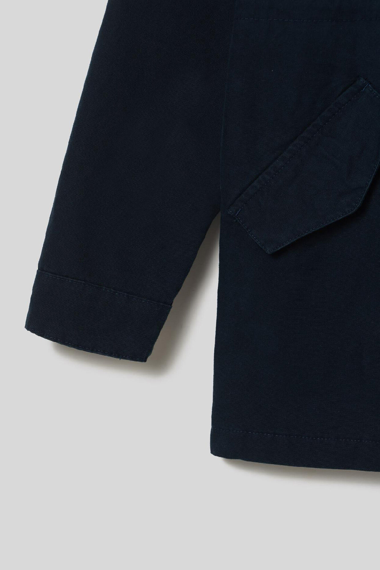 Parka azul marinho tingida em peça - Azul marinho