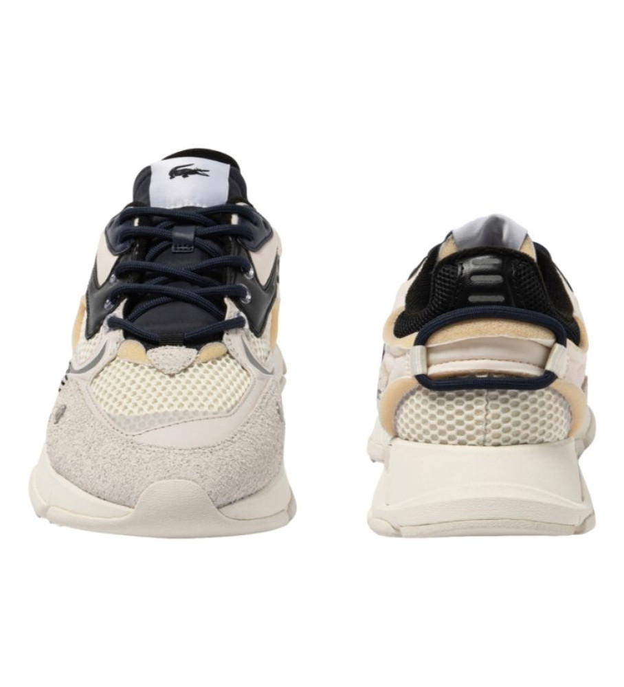 Tênis Lacoste de couro L003 bege