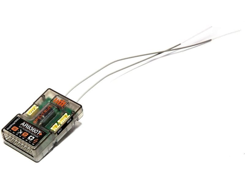 Spektrum Empfänger AR8360T  8 Kanal DSMX 8-Kanal DSMX Empfänger mit AS3X , SAFE, SMART Technologie und integrierter Telemetrie