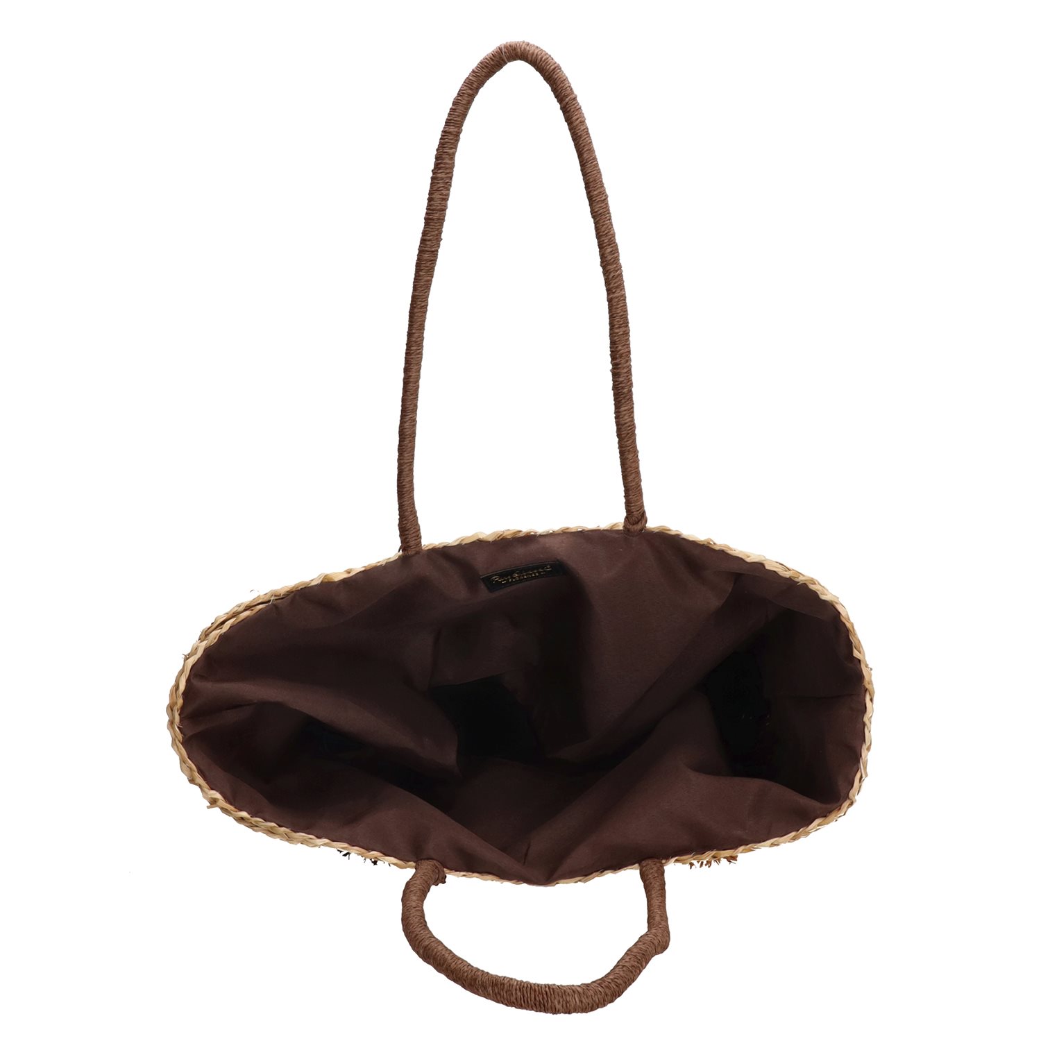 PE Florence Straw Summer Rieten Mand naturel