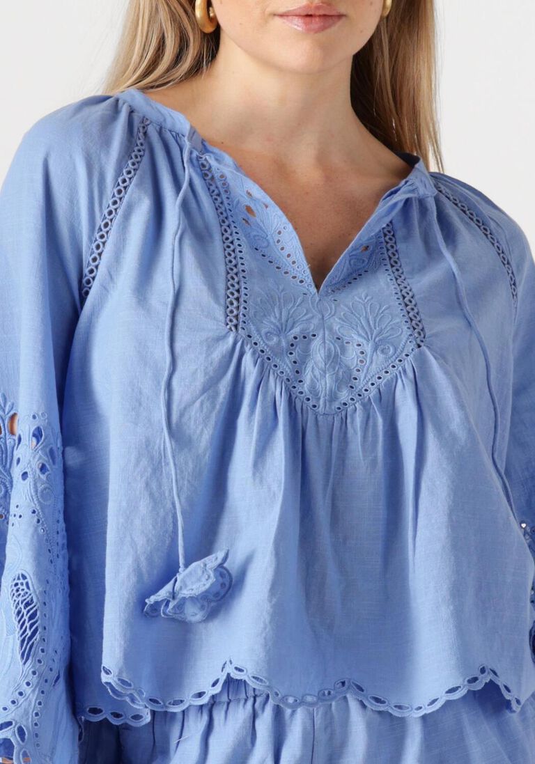 blauwe scarlett poppies blouses ashu top
