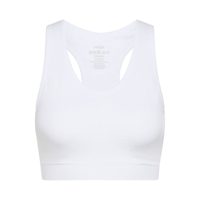 Zebdia Dame BH Seamless Bra Hvid